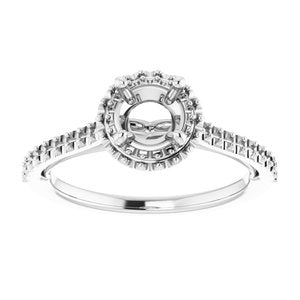 14K White 5.8 mm Round - BN & CO JEWELRY