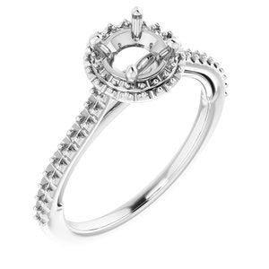 14K White 5.8 mm Round - BN & CO JEWELRY