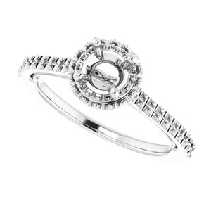 14K White 5.2 mm Round - BN & CO JEWELRY