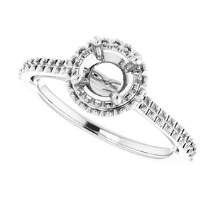 14K White 5.8 mm Round - BN & CO JEWELRY