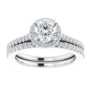 14K White 5.8 mm Round - BN & CO JEWELRY