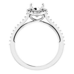 14K White 8 x 6 mm Oval - BN & CO JEWELRY