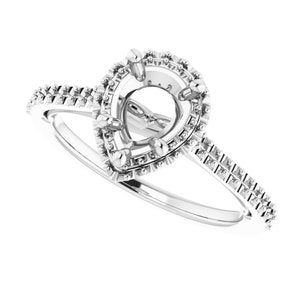 14K White 8 x 6 mm Pear - BN & CO JEWELRY