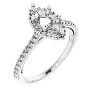 14K White 10 x 5 mm Marquise - BN & CO JEWELRY