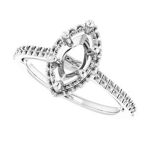 14K White 10 x 5 mm Marquise - BN & CO JEWELRY