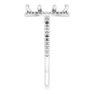 14K X1 White 12 x 6 mm Marquise - BN & CO JEWELRY