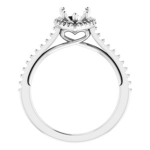 14K White 9 x 6 mm Pear - BN & CO JEWELRY