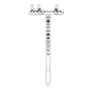 14K White 9 x 6 mm Pear - BN & CO JEWELRY