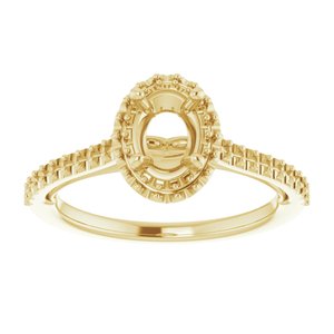 14K Yellow 7 x 5 mm Oval - BN & CO JEWELRY