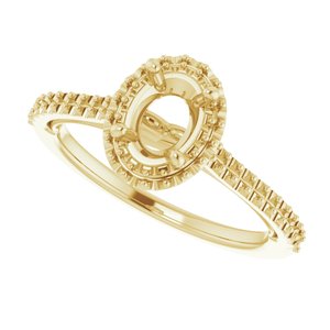 14K Yellow 7 x 5 mm Oval - BN & CO JEWELRY