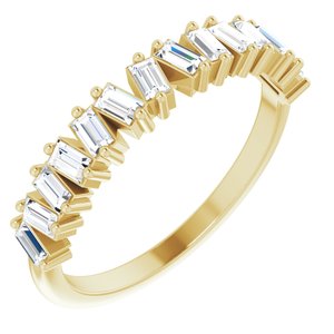 14K Yellow 7/8 CTW Lab-Grown Diamond Anniversary Band - BN & CO JEWELRY