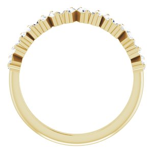 14K Yellow 7/8 CTW Lab-Grown Diamond Anniversary Band - BN & CO JEWELRY