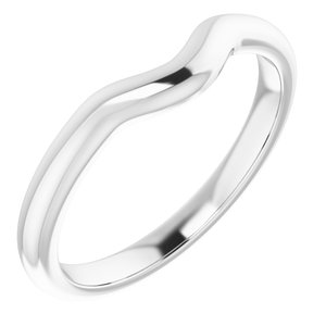 14K White Band for 5.8 mm Round Ring - BN & CO JEWELRY
