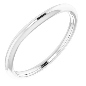 14K White Band for 4.1 mm Round Ring - BN & CO JEWELRY
