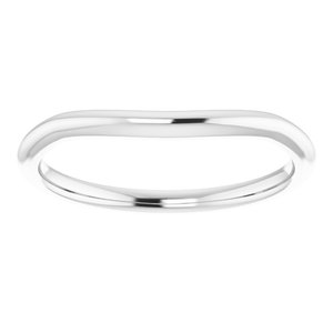 14K White Band for 6.5 mm Round Ring - BN & CO JEWELRY