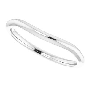14K White Band for 6.5 mm Round Ring - BN & CO JEWELRY