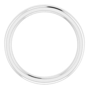 14K White Band for 8x6 mm Oval Ring - BN & CO JEWELRY