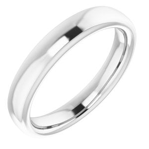 14K White Band for 8x6 mm Oval Ring - BN & CO JEWELRY
