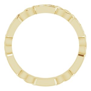 14K Yellow 1/5 CTW Natural Diamond Eternity Band Size 5 - BN & CO JEWELRY