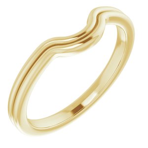 14K Yellow Band for 8x6 mm Emerald Ring - BN & CO JEWELRY