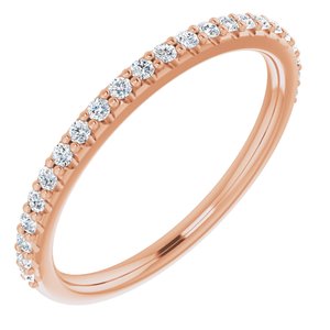 14K Rose 1/5 CTW Natural Diamond Band - BN & CO JEWELRY