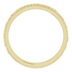 14K Yellow 3.2 mm Design-Engraved Band Size 5 - BN & CO JEWELRY
