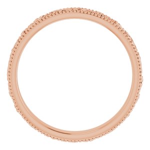 14K Rose 3.2 mm Design-Engraved Band Size 6 - BN & CO JEWELRY
