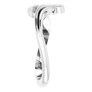 14K White Freeform Bypass Ring - BN & CO JEWELRY