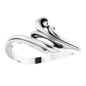 14K White Freeform Bypass Ring - BN & CO JEWELRY