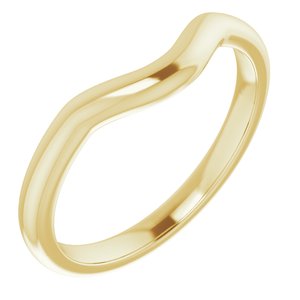 14K Yellow Band for 6.5 mm Round Ring - BN & CO JEWELRY