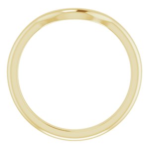14K Yellow Band for 6.5 mm Round Ring - BN & CO JEWELRY