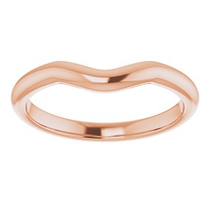 14K Rose Band for 4.8 mm Round Ring - BN & CO JEWELRY
