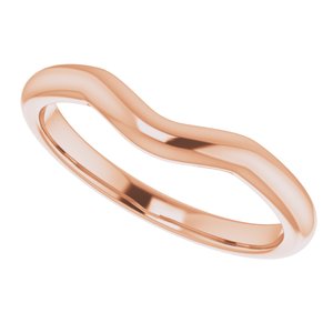 14K Rose Band for 4.8 mm Round Ring - BN & CO JEWELRY