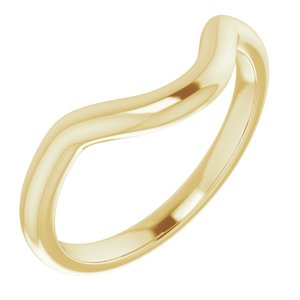 14K Yellow Band for 12x10 mm Oval Ring - BN & CO JEWELRY