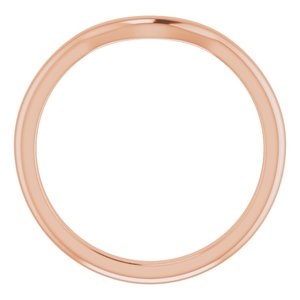 14K Rose Band for 4.8 mm Round Ring - BN & CO JEWELRY