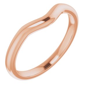 14K Rose Band for 4.8 mm Round Ring - BN & CO JEWELRY