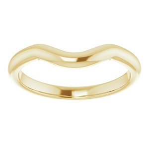 14K Yellow Band for 6.5 mm Round Ring - BN & CO JEWELRY