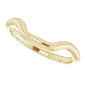 14K Yellow Band for 7x5 mm Emerald Ring - BN & CO JEWELRY