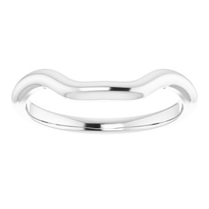 14K White Band for 5.5 mm Square Ring - BN & CO JEWELRY