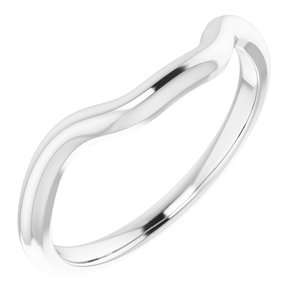 14K White Band for 5.5 mm Square Ring - BN & CO JEWELRY