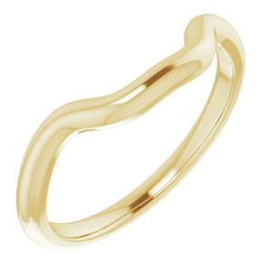 14K Yellow Band for 7x5 mm Emerald Ring - BN & CO JEWELRY