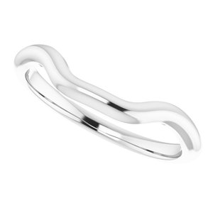 14K White Band for 5.5 mm Square Ring - BN & CO JEWELRY