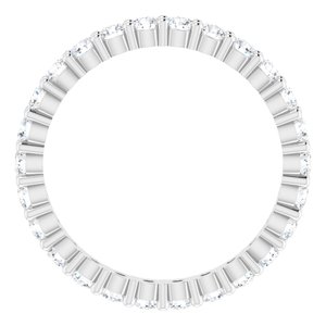 14K White 3/4 CTW Diamond Eternity Band Size 5 - BN & CO JEWELRY
