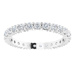 14K White 3/4 CTW Diamond Eternity Band Size 6 - BN & CO JEWELRY