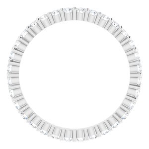 14K White 5/8 CTW Diamond Eternity Band Size 6 - BN & CO JEWELRY