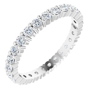 14K White 3/4 CTW Diamond Eternity Band Size 6 - BN & CO JEWELRY