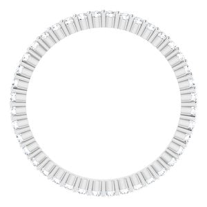 14K White 3/8 CTW Diamond Eternity Band Size 6 - BN & CO JEWELRY