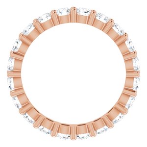 14K Rose 1 3/4 CTW Lab-Grown Diamond Eternity Band Size 4.5 - BN & CO JEWELRY