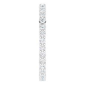 14K White 5/8 CTW Diamond Eternity Band Size 7 - BN & CO JEWELRY