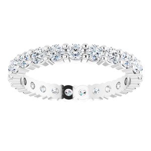 14K White 1 3/8 CTW Diamond Eternity Band Size 7 - BN & CO JEWELRY